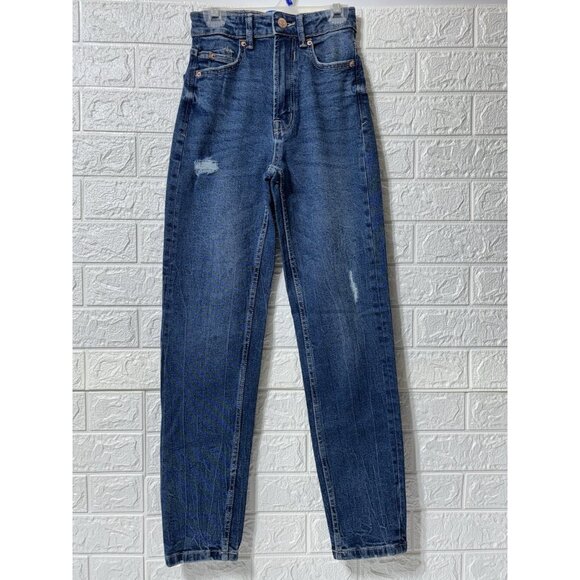 New With Tags - Stradivarius Women's Mom Slim Fit Jeans Size 32 - Picture 1 of 7
